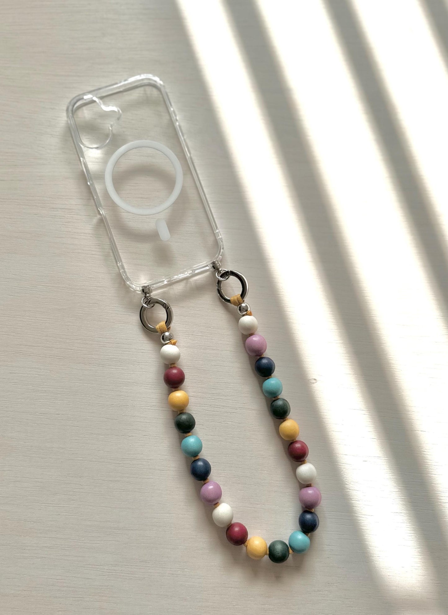 Rainbow Phone Strap•Color Beads Phone Charm•Rainbow Phone Charm•Pride Month Accessories•Pride Month•