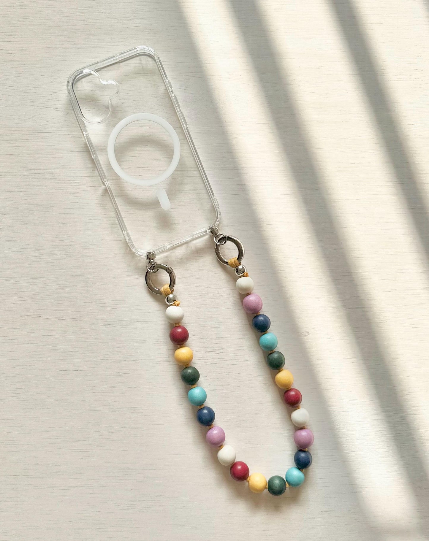 Rainbow Phone Strap•Color Beads Phone Charm•Rainbow Phone Charm•Pride Month Accessories•Pride Month•