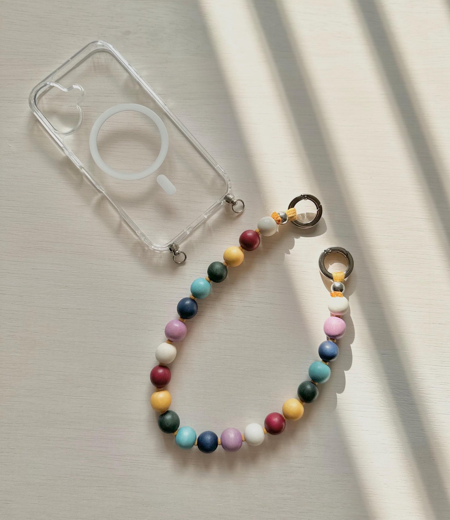 Rainbow Phone Strap•Color Beads Phone Charm•Rainbow Phone Charm•Pride Month Accessories•Pride Month•