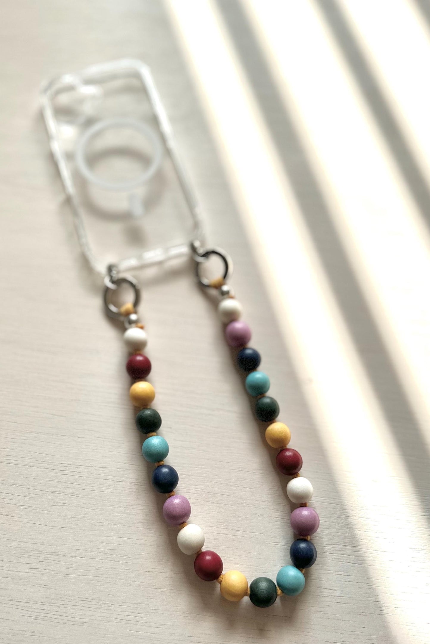 Rainbow Phone Strap•Color Beads Phone Charm•Rainbow Phone Charm•Pride Month Accessories•Pride Month•
