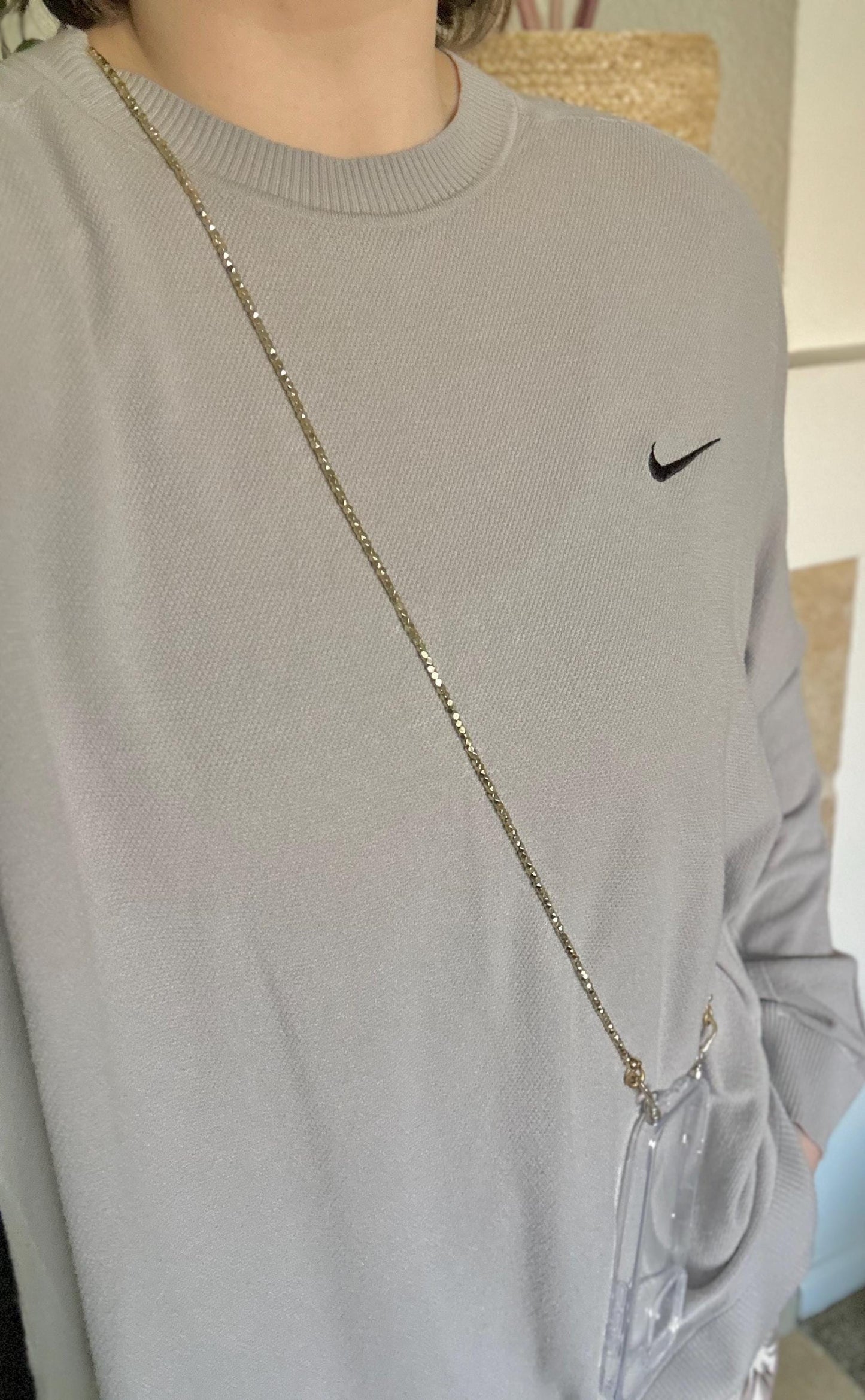 Gold Brass Beads Crossbody Phone Strap•Phone Lanyard•Phone Charm•Phone Accessories•Festival Phone Accessories•Crossbody Beads•