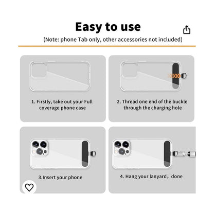 Gray Agate Square Beads Phone Strap•Crossbody Phone Strap•