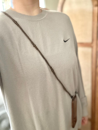 •Smoky Quartz Beads Crossbody Phone Strap•