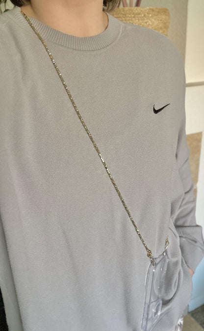 Gold Brass Beads Crossbody Phone Strap•Phone Lanyard•Phone Charm•Phone Accessories•Festival Phone Accessories•Crossbody Beads•